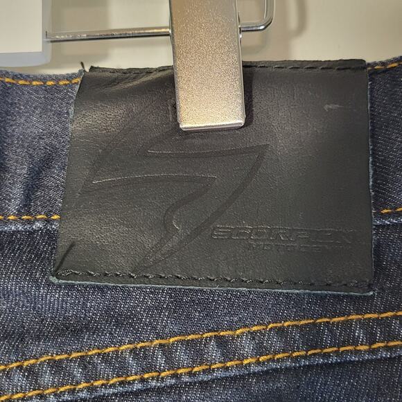Scorpion Exo Covert Motorcycle Jeans Dark Wash Blue 40x32 Lined Scotchlite - Picture 8 of 12